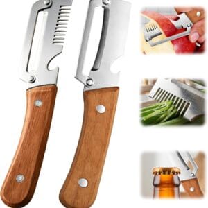 2-Pcs Upgrade Vegetable Peeler and Julienne Peeler Set