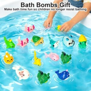 12 PCS Handmade Bubble Bathbombs with Toys Inside